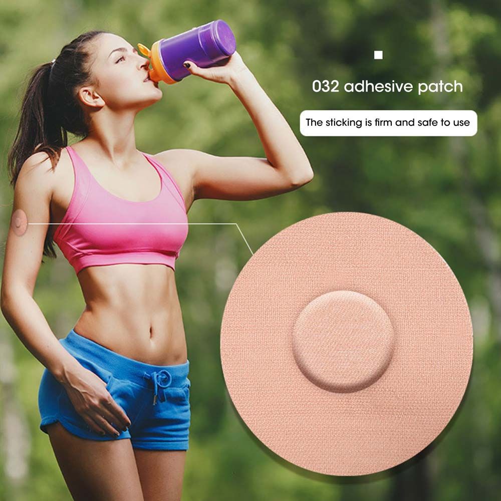 PKWPT Waterproof Freestyle libre Elastic Fabric Latex-free Sensor Patches Pre Cut Back Paper Fixed Patches Adhesive Patches