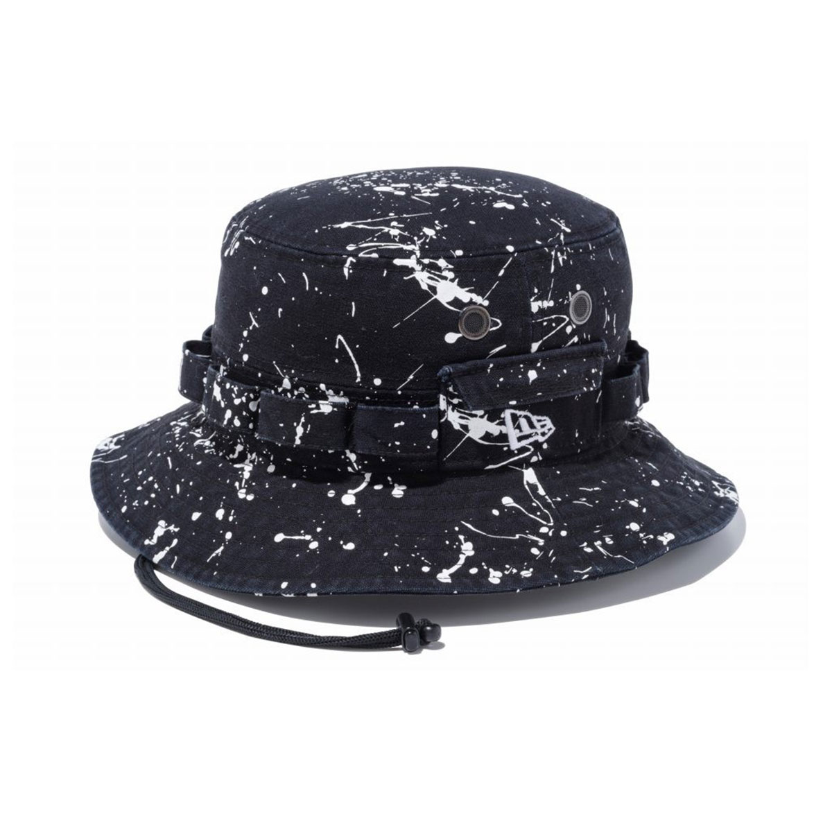New Era Adventure Bucket Splash Paint Wasduck Black Hat