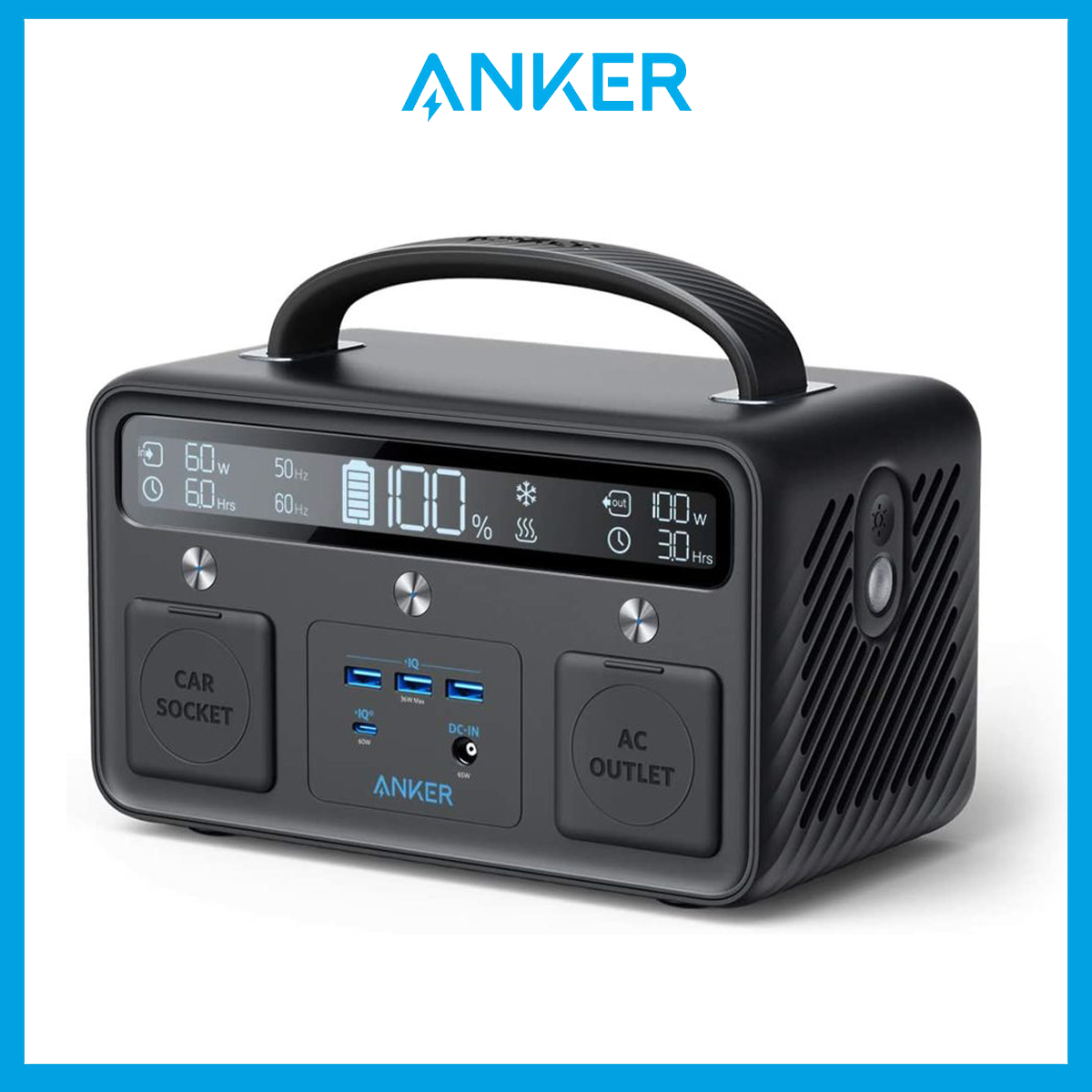 [SG Version] Anker PowerHouse II 400 Portable Power Station, 300W/388.8Wh, 230V AC Outlet/60W USB-C Power Delivery Portable Generator for Camping, Emergency Power, and More