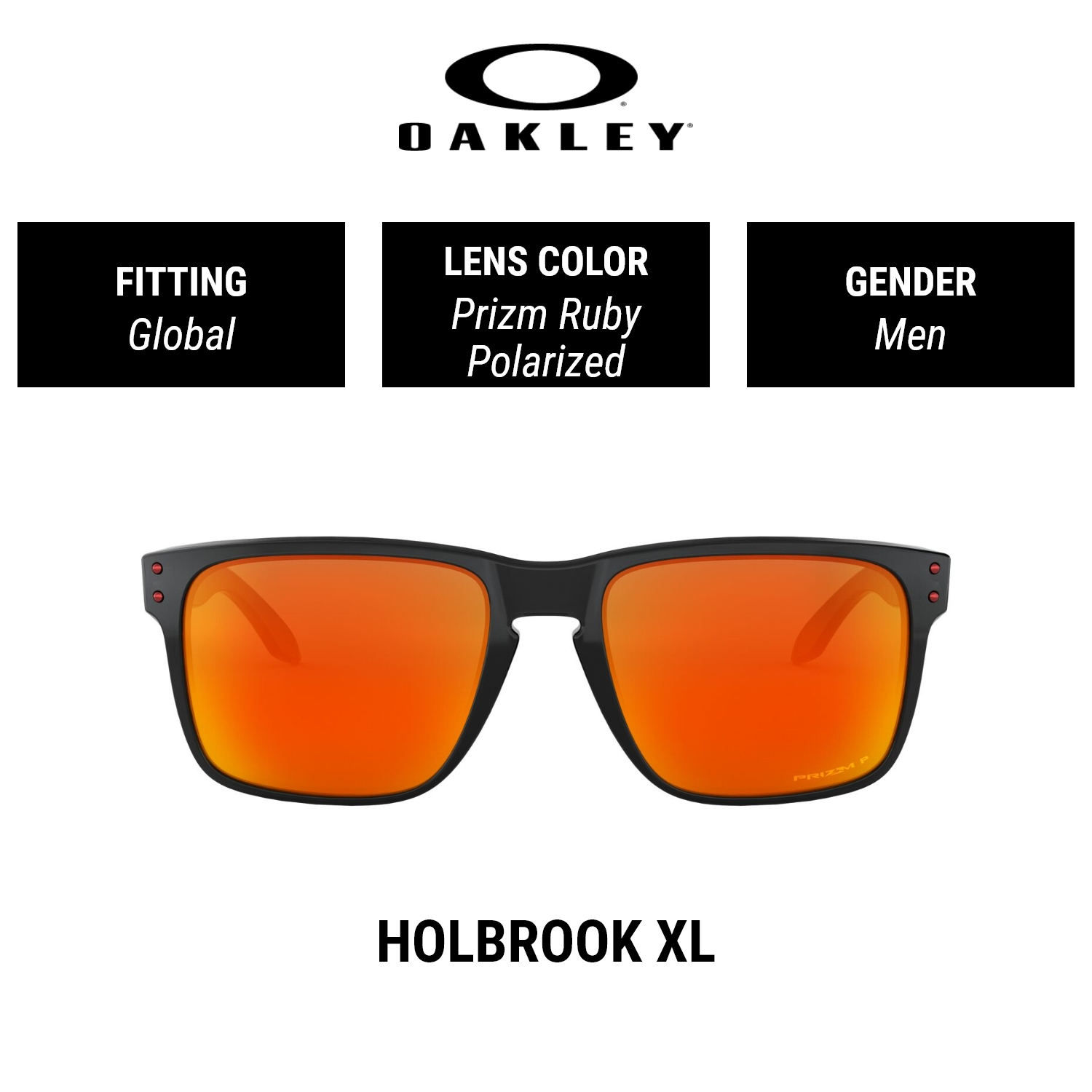 Oakley HOLBROOK XL  OO9417 941708  Men Global Fitting  Polarized PRIZM Sunglasses  Size 59mm